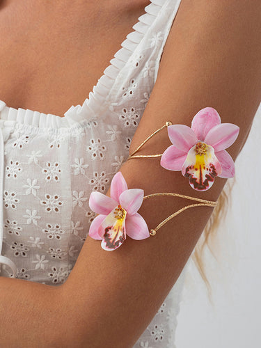 1715742 Chains Flower Shape Armlet Accessories Earrings Accessories Necklaces Accessories