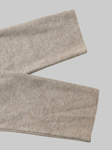 Long Sleeves Pleated Solid Color High Neck Pullovers