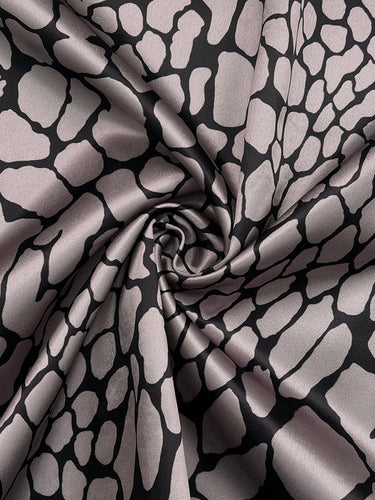 Maniche lunghe a base di contrasto abbottonato a contrasto con le camicette con camicette con legno stampato in pelle di serpente