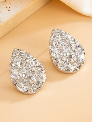 1718661 Geometric Shiny Water Drop Earrings Accessories