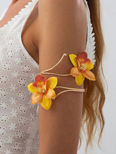 1715710 Chains Flower Shape Armlet Accessories Earrings Accessories Necklaces Accessories