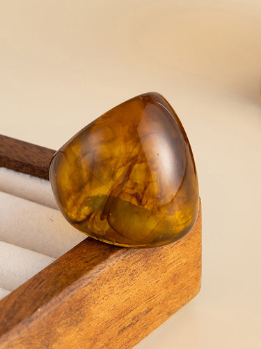 1729307 Irregularity Geometric Shiny Rings Accessories