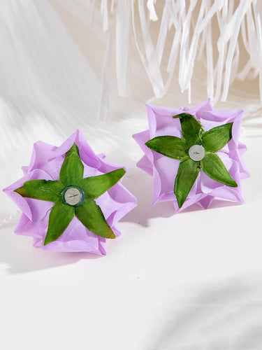 1785264 Flower Shape Drop Earrings