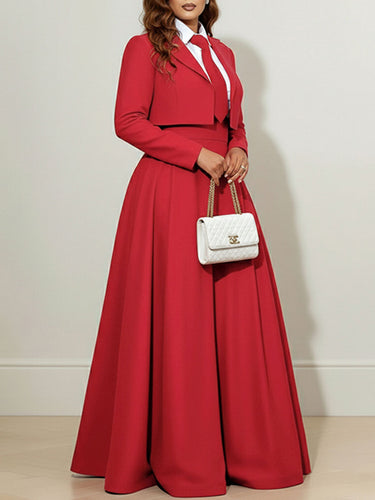 Elasticated Waist High Waisted Big Hemline Pleated Pockets Solid Color Zipper Wide Leg Pants