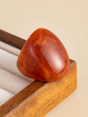 1729224 Irregularity Geometric Shiny Rings Accessories