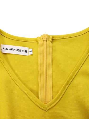 Recorte irregular PLUS TAMANHO CINELOD SOLID ROUNCE ROUNCE MIDI DRESS