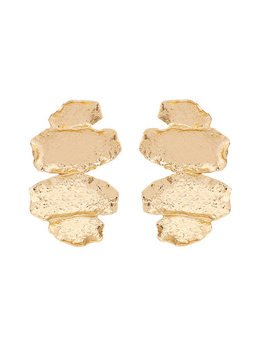 1715167 Irregularity Chains Shiny Earrings Accessories