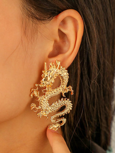 Forma animal Pendientes de caída de color sólido