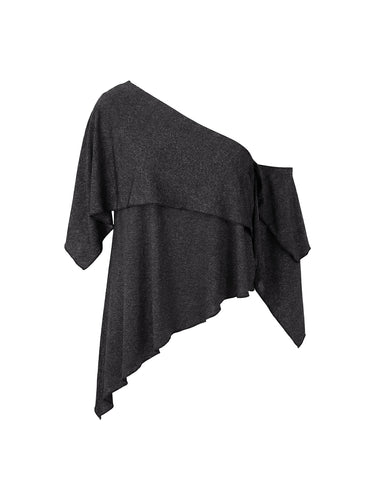 Urban Asymmetric One Shoulder Tunic Top