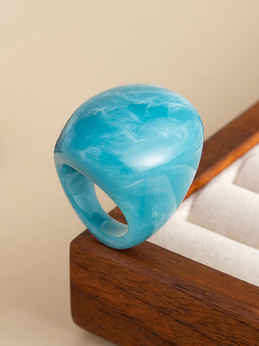 1729190 Irregularity Geometric Shiny Rings Accessories