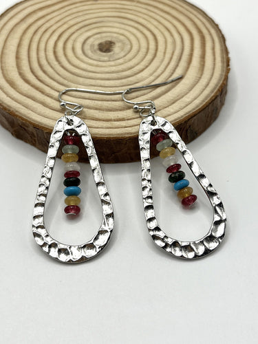 1788130 Water Drop Beaded Earrings Accessories
