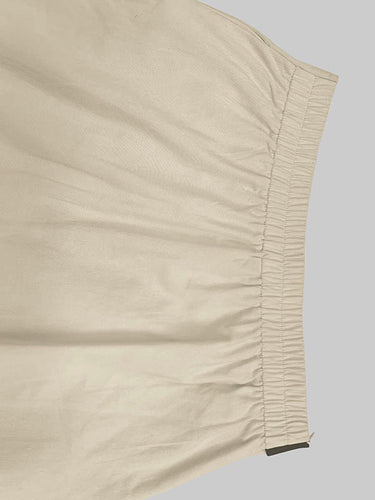 1613691 A-Line Loose Asymmetric Elasticity Pockets Split-Joint Skirts Bottoms