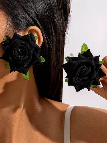 1785254 Flower Shape Drop Earrings