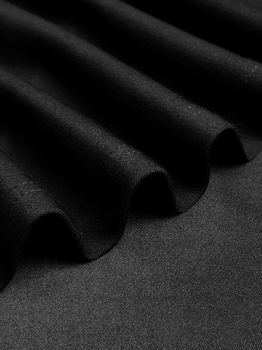 Mangas compridas soltas assimétricas abotoadas de junta dividida vestidos maxi de pescoço de mock split