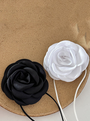1724016 Flower Shape Lace-Up Dainty Necklace Necklaces Accessories