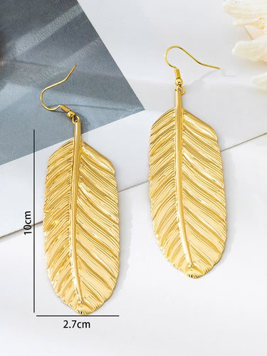 1733795 Leaves Shape Earrings Accessories