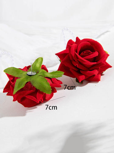 1785230 Flower Shape Drop Earrings