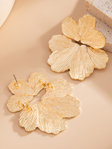 1729191 Irregularity Flower Shape Earrings Accessories
