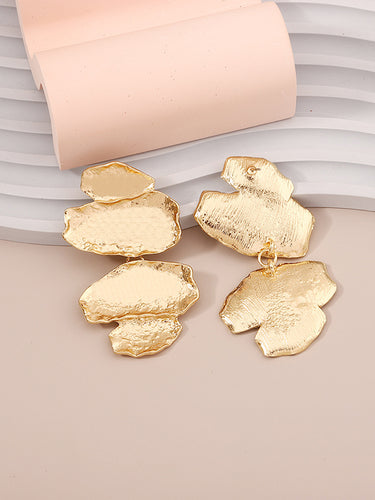 1715176 Irregularity Chains Shiny Earrings Accessories