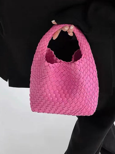 固体織物のハンドバッグ