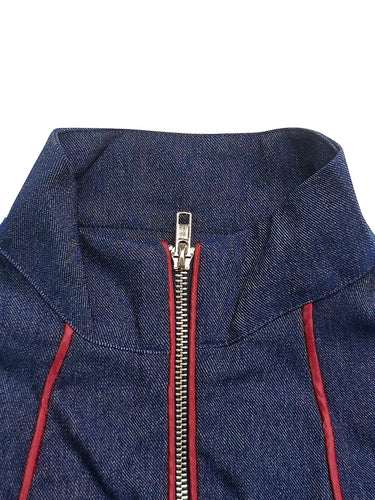 Long Sleeves Wide Leg Zipper Stand Collar Jumpsuits