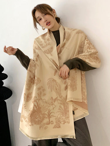 模倣カシミアショールプリント温かいスカーフ