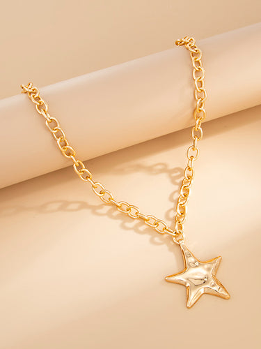 1718872 Chains Shiny Star Shape Necklaces Accessories