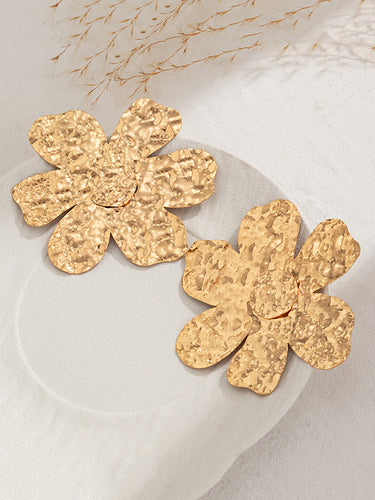 1729296 Irregularity Flower Shape Earrings Accessories