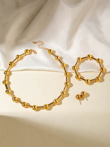 1784916 Geometric Solid Color Bracelet Accessories Earrings Accessories Necklaces Accessories