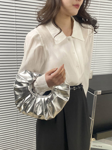 1747987 Geometric Pleated Evening Bags & Clutches