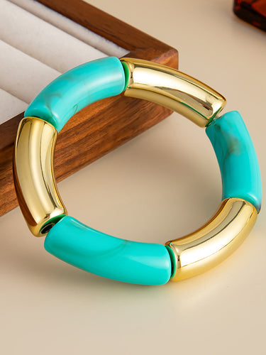 1717665 Contrast Color Geometric Bracelet Accessories