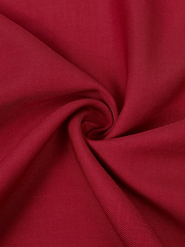 Elastische taille, hoge taille, grote zoom, geplooide zakken, effen kleur, ritssluiting, wijde pijpen