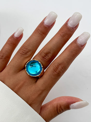 1718547 Geometric Rhine Stones Rings Accessories