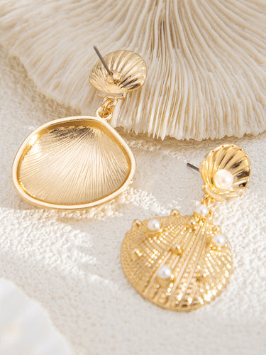 1777845 Seashell Shape Earrings Accessories
