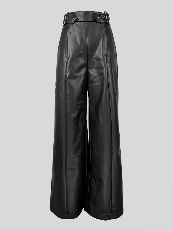 Jimmy  Loose multi-pocket pleated straight floor pants main image 0