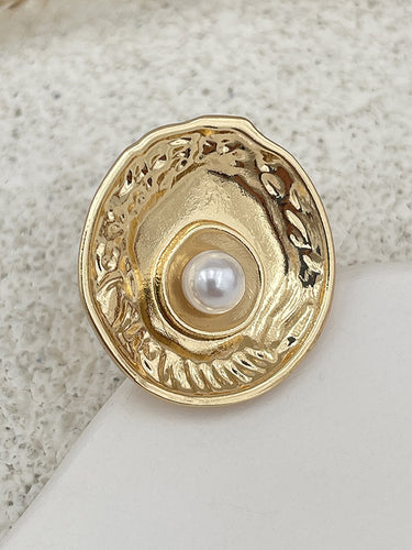 1716772 Geometric Pleated Shiny Rings Accessories