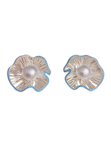 1773786 Flower Shape Geometric Earrings Accessories