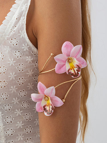 1715709 Chains Flower Shape Armlet Accessories Earrings Accessories Necklaces Accessories