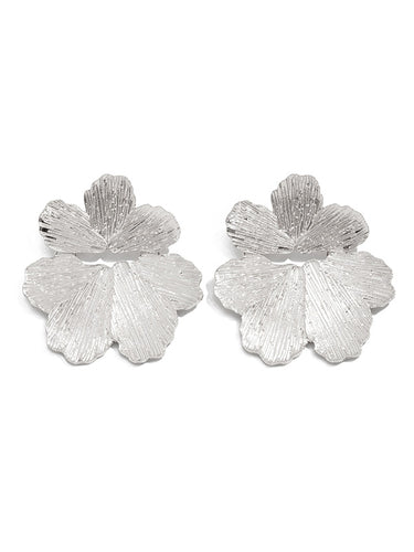 1729198 Irregularity Flower Shape Earrings Accessories