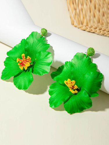 1784830 Flower Shape Drop Earrings