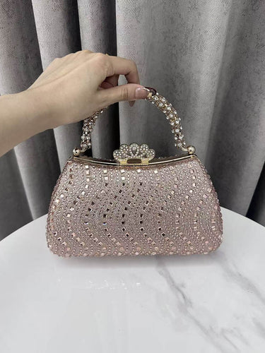1740440 Lock Rhine Stones Shiny Evening Bags & Clutches Mini Bags