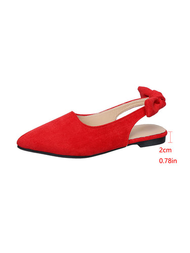 1775798 Closed Toe Pointed-Toe Slip-On Flats