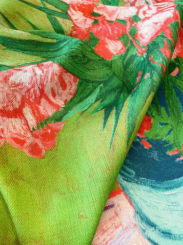 1777817 Flower Print Shawl&Scarf