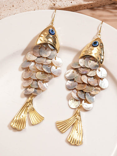 1773931 Boucles d'oreilles pendantes à pampilles en forme d'animal