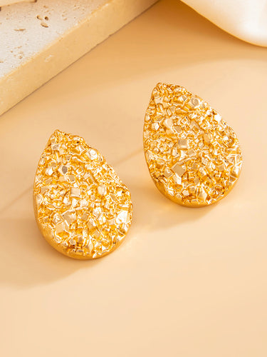 1718658 Geometric Shiny Water Drop Earrings Accessories