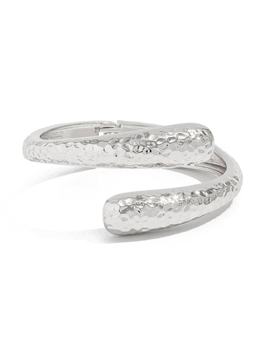 1715938 Irregularity Geometric Pleated Shiny Bracelet Accessories