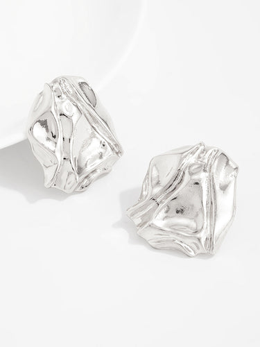 1719084 Irregularity Shiny Earrings Accessories