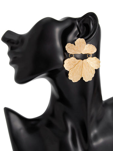 1729200 Irregularity Flower Shape Earrings Accessories