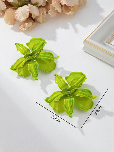 1732266 Flower Shape Earrings Accessories