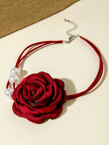 1784693 Three-Dimensional Flower Necklaces Accessories